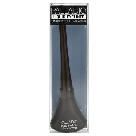 Palladio, Liquid Eyeliner, Black Brown ELLS261, 0.13 fl oz (3.8 ml) - Supply Center USA