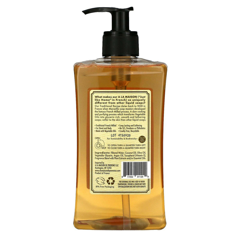 A La Maison de Provence, Liquid Soap For Hand & Body, Pure Coconut, 16.9 fl oz (500 ml) - HealthCentralUSA