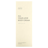 Sioris, All Your Love Body Cream, 10.14 fl oz (300 ml) - Supply Center USA