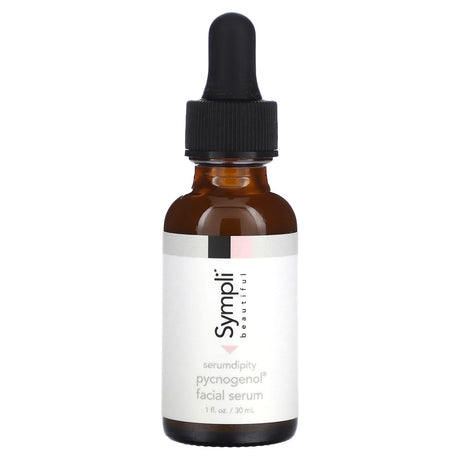 Sympli Beautiful, Serumdipity, Pycnogenol Facial Serum, 1 fl oz (30 ml) - Supply Center USA