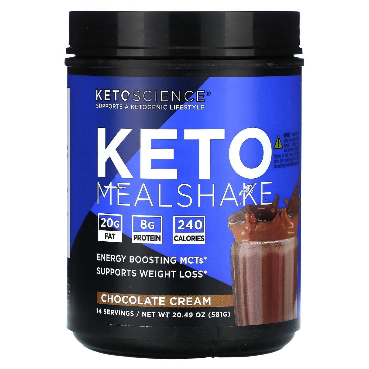 Keto Science, Keto Meal Shake, Chocolate Cream, 20.49 oz (581 g) - Supply Center USA