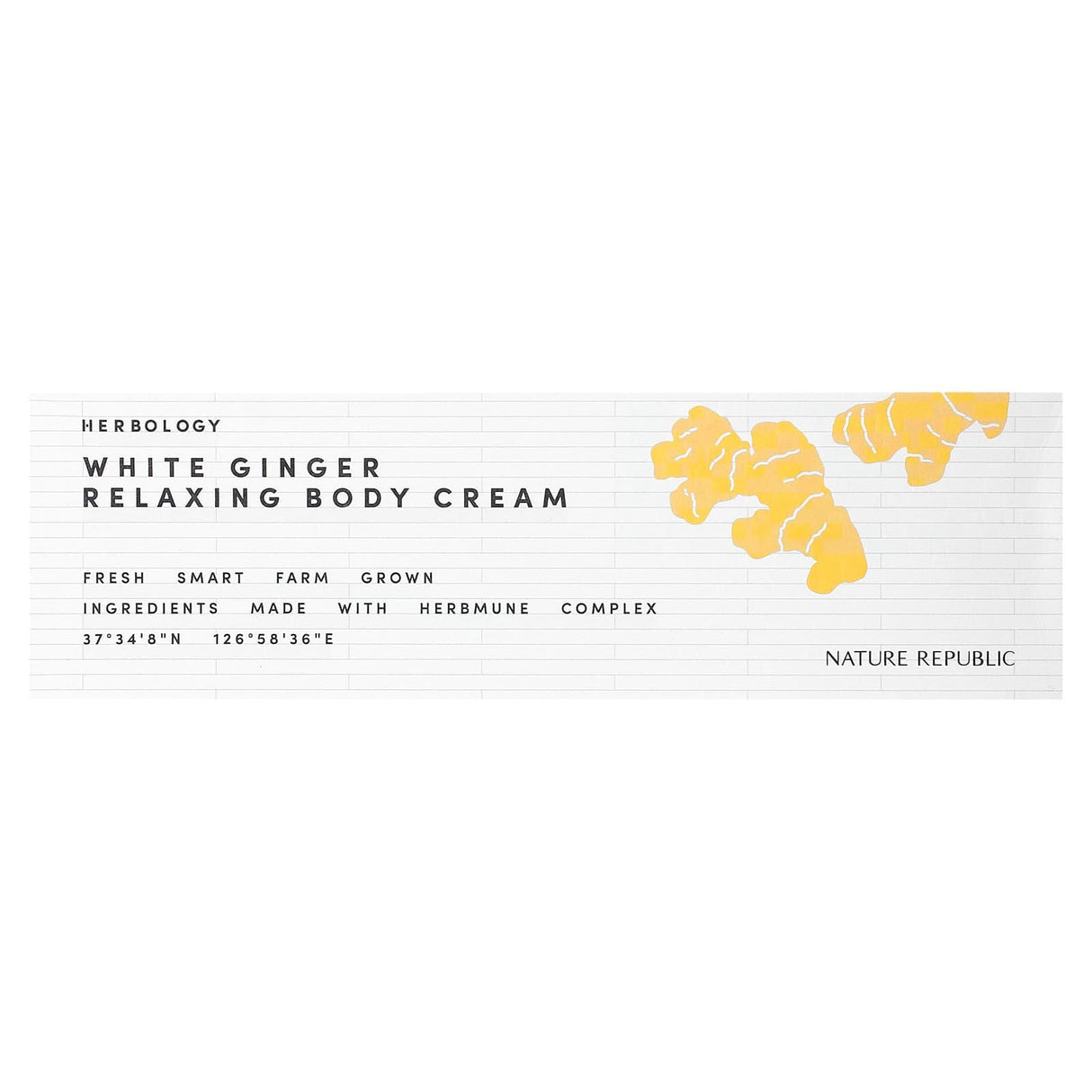 Nature Republic, Herbology, White Ginger Relaxing Body Cream, 2.36 fl oz (70 ml) - Supply Center USA