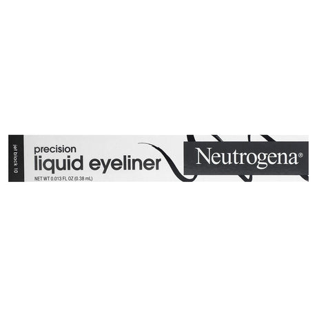 Neutrogena, Precision Liquid Eyeliner, Jet Black 10, 0.013 fl oz (0.38 ml) - Supply Center USA