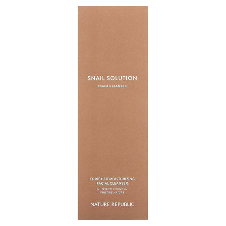 Nature Republic, Snail Solution Foam Cleanser, 5.07 fl oz (150 ml) - Supply Center USA