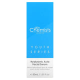 Skin Chemists, Youth Series, Hyaluronic Acid Facial Serum, 1.01 fl oz (30 ml) - Supply Center USA