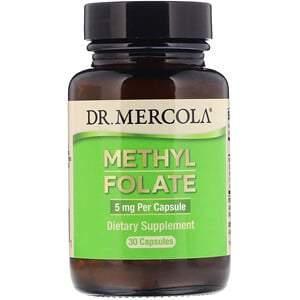 Dr. Mercola, Methyl Folate, 5 mg, 30 Capsules - Supply Center USA