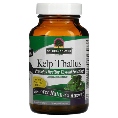 Nature's Answer, Kelp Thallus, 100 Veggie Capsules - Supply Center USA