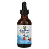 KAL, Ultra Biotin, Natural Mixed Berry Flavor, 10,000 mcg, 2 fl oz (59 ml) - Supply Center USA