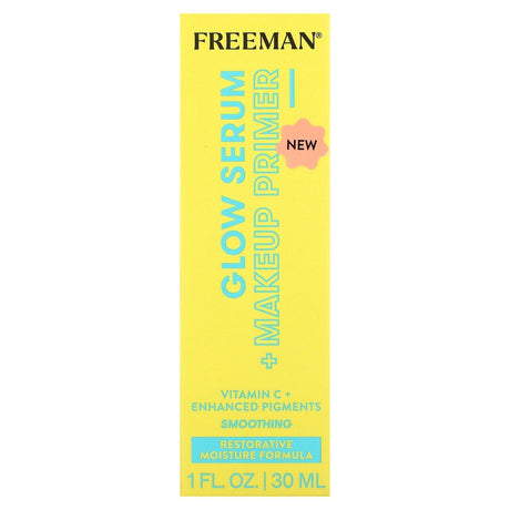 Freeman Beauty, Glow Serum + Makeup Primer, Smoothing, 1 fl oz (30 ml) - Supply Center USA