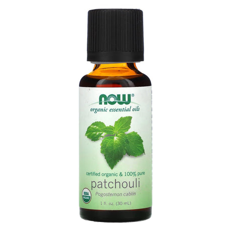 NOW Foods, Organic Essential Oils, Patchouli, 1 fl oz (30 ml) - Supply Center USA