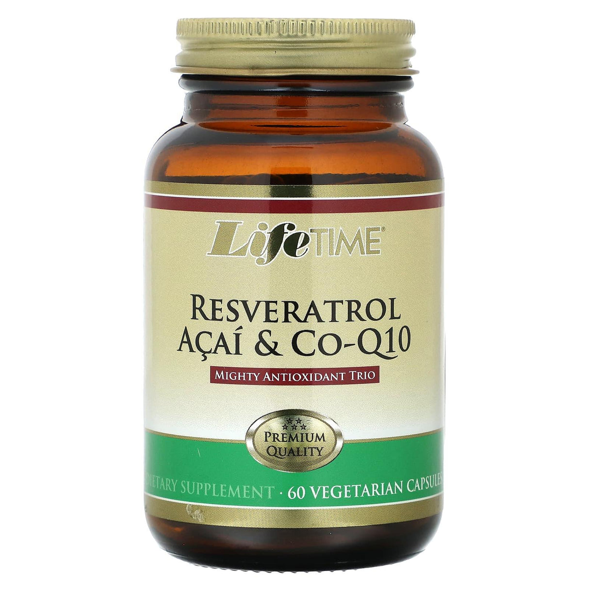 LifeTime Vitamins, Resveratrol Acai & Co-Q10, 60 Vegetarian Capsules - Supply Center USA