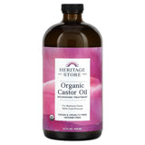 Heritage Store, Organic Castor Oil, 32 fl oz (946 ml) - Supply Center USA