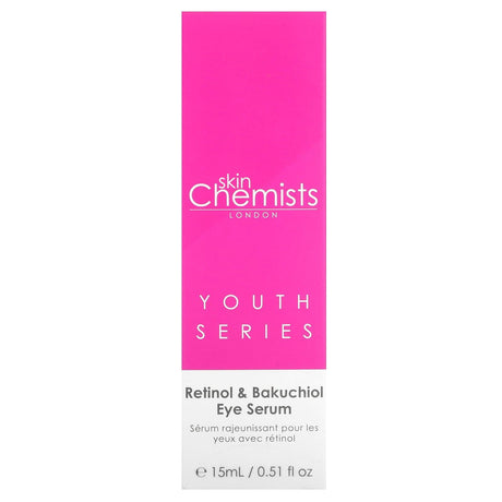 Skin Chemists, Youth Series, Retinol & Bakuchiol Eye Serum, 0.51 fl oz (15 ml) - Supply Center USA