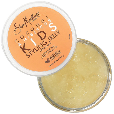 SheaMoisture, Kids Styling Jelly, Coconut & Hibiscus, 12 oz (340 g) - Supply Center USA