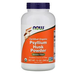 Now Foods, Certified Organic, Psyllium Husk Powder, 12 oz (340 g) - Supply Center USA