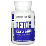 KetoLogic, Detox Keto BHB + Apple Cider Vinegar, 60 Vegetarian Capsules - Supply Center USA