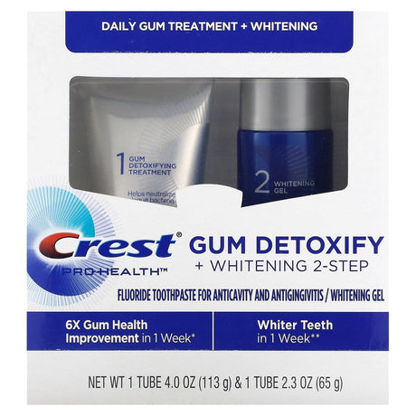 Crest, Gum Detoxify + Whitening 2-Step System, 2 Piece Set - Supply Center USA