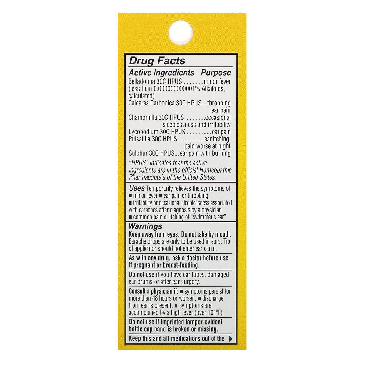 Hyland's, 4 Kids, Earache Relief Liquid Drops, Ages 2-12, 0.33 fl oz (10 ml) - Supply Center USA