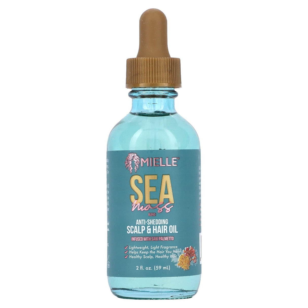 Mielle, Anti-Shedding Scalp & Hair Oil, Sea Moss, 2 fl oz (59 ml) - Supply Center USA