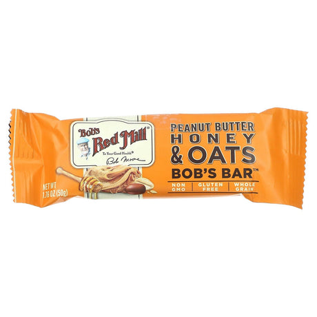 Bob's Red Mill, Bob's Bar, Peanut Butter, Honey & Oats , 12 Bars, 1.76 oz (50 g) Each - Supply Center USA