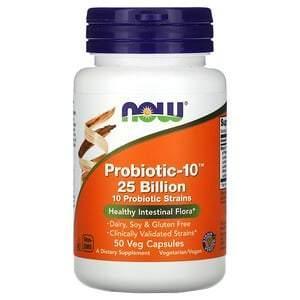 Now Foods, Probiotic-10, 25 Billion, 50 Veg Capsules - Supply Center USA