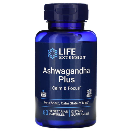 Life Extension, Ashwagandha Plus , 60 Vegetarian Capsules - Supply Center USA