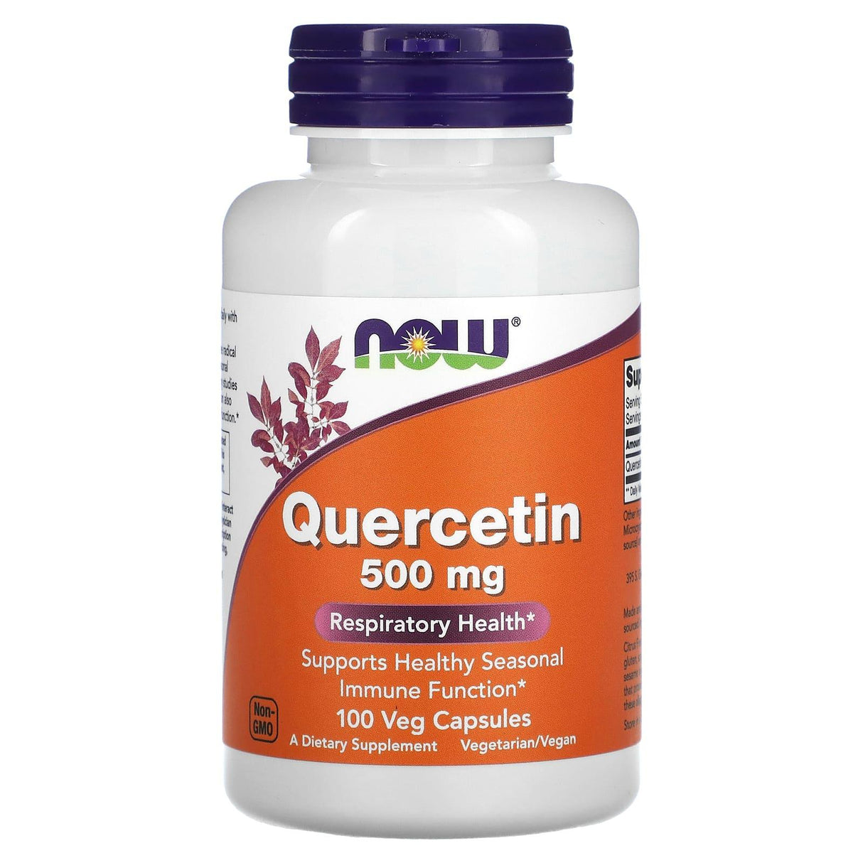 NOW Foods, Quercetin, 500 mg, 100 Veg Capsules - Supply Center USA