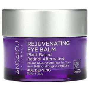 Andalou Naturals, Rejuvenating Eye Balm, Plant-Based Retinol Alternative, Age Defying, 0.45 oz (13 g) - HealthCentralUSA