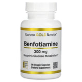 California Gold Nutrition, Benfotiamine, 300 mg, 90 Veggie Capsules - Supply Center USA