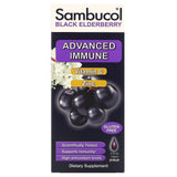 Sambucol, Black Elderberry Syrup, Advanced Immune, Vitamin C + Zinc, Natural Berry, 4 fl oz (120 ml) - Supply Center USA