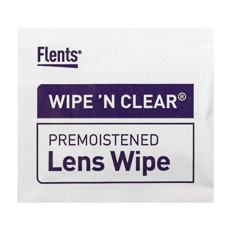 Flents, Wipe 'N Clear, Pre-Moistened Lens Wipes, 100 Wipes - Supply Center USA