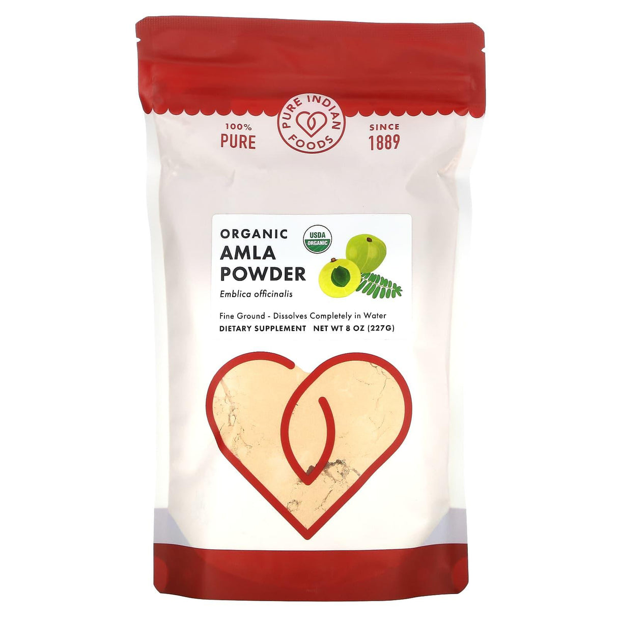 Pure Indian Foods, Organic Ashwagandha Root Powder, 8 oz (227 g) - Supply Center USA