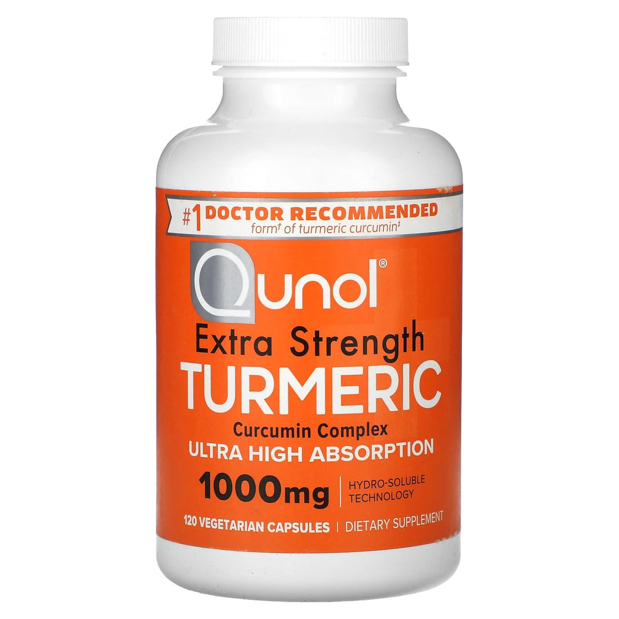 Qunol, Turmeric, Curcumin Complex, Extra Strength , 500 mg, 120 Vegetarian Capsules - Supply Center USA