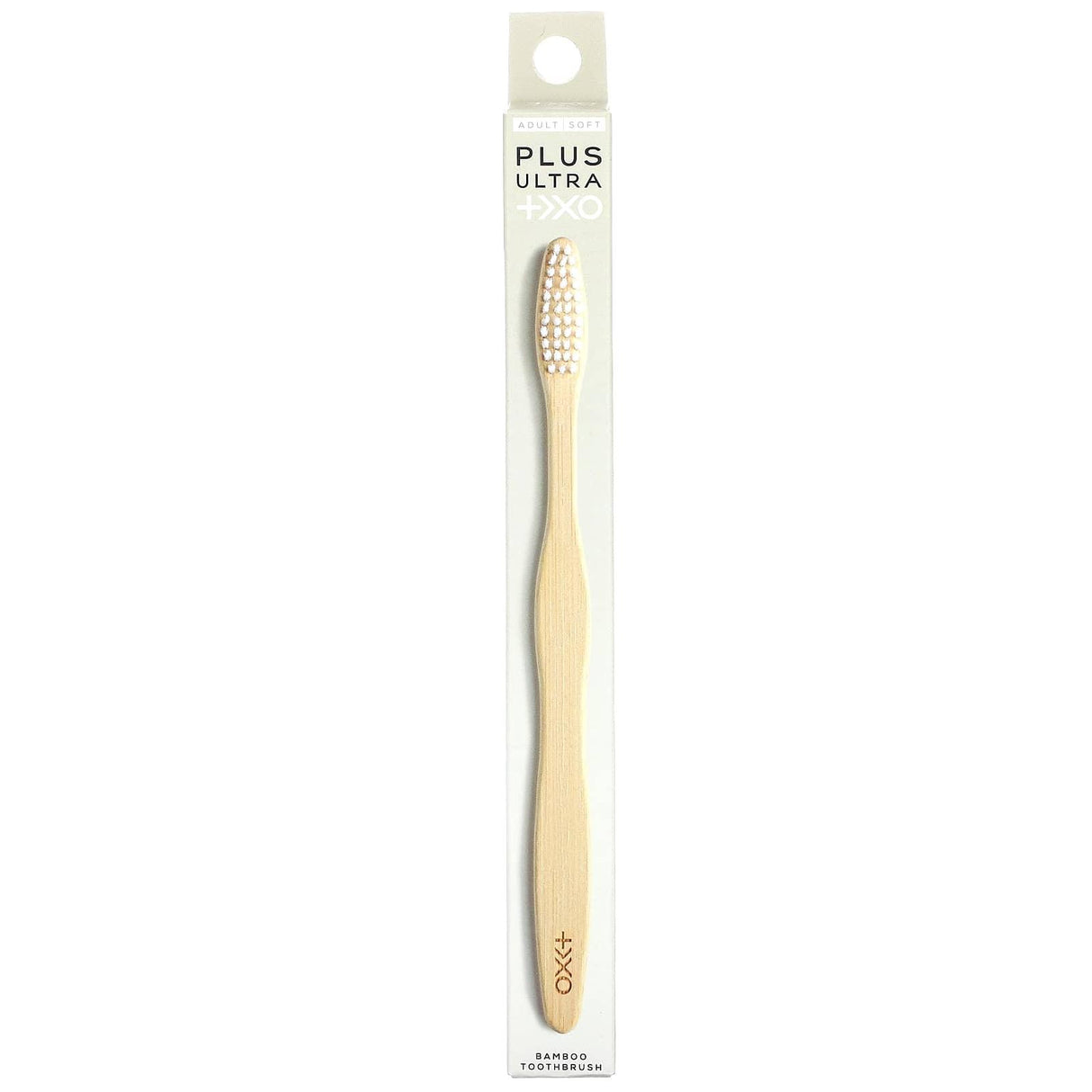 Plus Ultra, Bamboo Toothbrush, +>XO, Adult, Soft, 1 Toothbrush - Supply Center USA