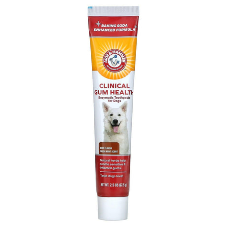 Arm & Hammer, Enzymatic Toothpaste For Dogs, Clinical Gum Health, Beef, 2.5 oz (67.5 g) - Supply Center USA