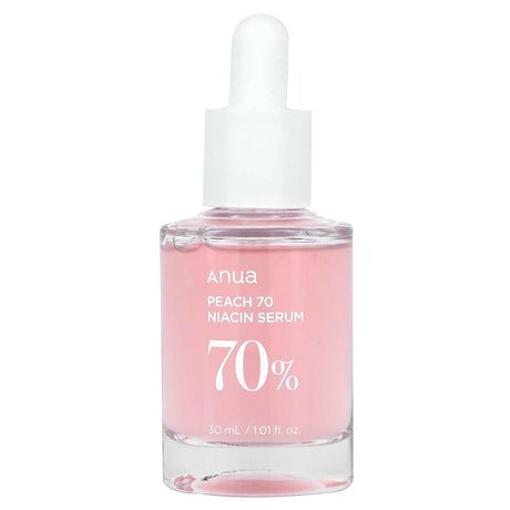 Anua, Peach 70% Niacin Serum, 1.01 fl oz (30 ml) - Supply Center USA