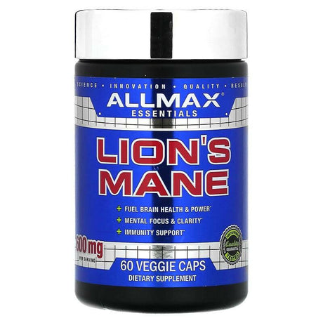 ALLMAX, Lion's Mane, 300 mg, 60 Veggie Caps - Supply Center USA