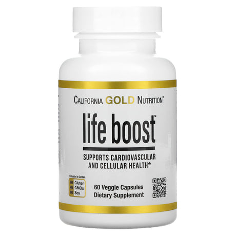 California Gold Nutrition, Life Boost, 60 Veggie Capsules - Supply Center USA