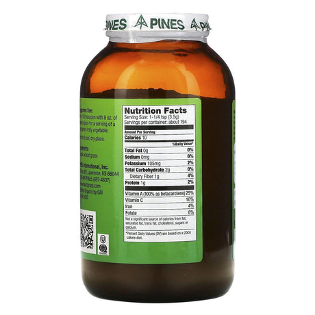 Pines International, Pines Wheat Grass, Powder, 1.5 lbs (680 g) - Supply Center USA