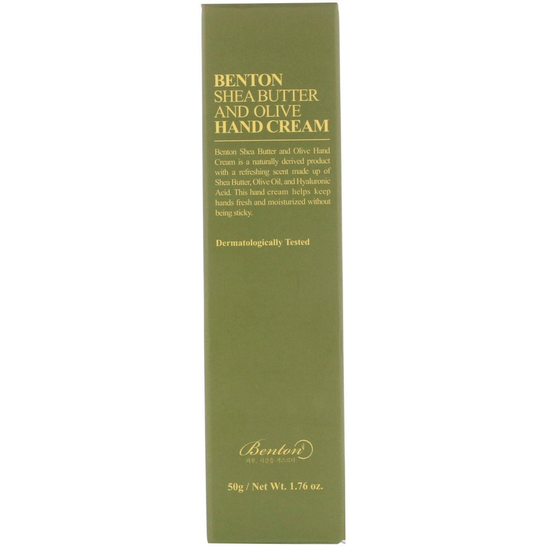 Benton, Shea Butter and Olive Hand Cream, 1.76 oz (50 g) - HealthCentralUSA