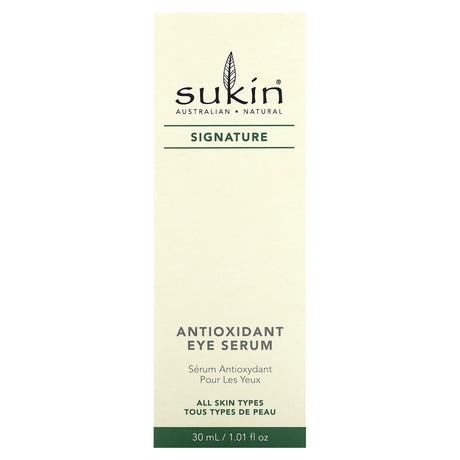 Sukin, Signature, Antioxidant Eye Serum, 1.01 fl oz (30 ml) - Supply Center USA