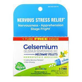 Boiron, Gelsemium, Nervous Stress Relief, Meltaway Pellets, 30C, 3 Tubes, Approx. 80 Pellets Each - Supply Center USA