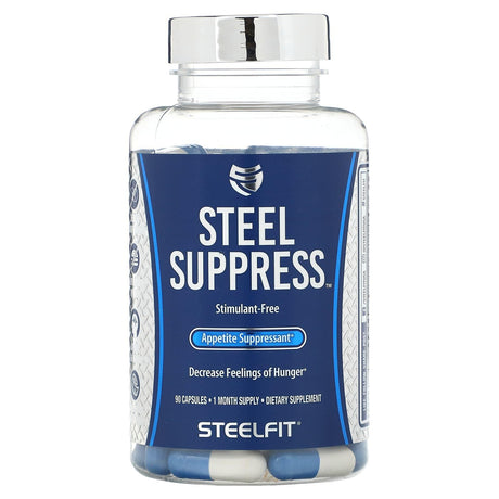 SteelFit, Steel Suppress, Appetite Suppressant, 90 Capsules - Supply Center USA