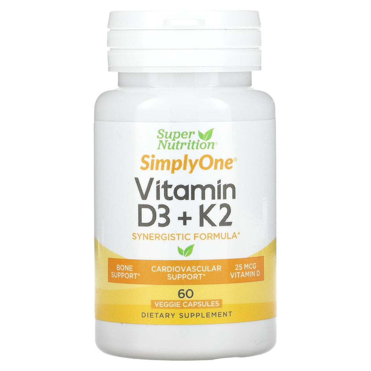 Super Nutrition, Vitamin D3 + K2, 240 Veggie Capsules - Supply Center USA