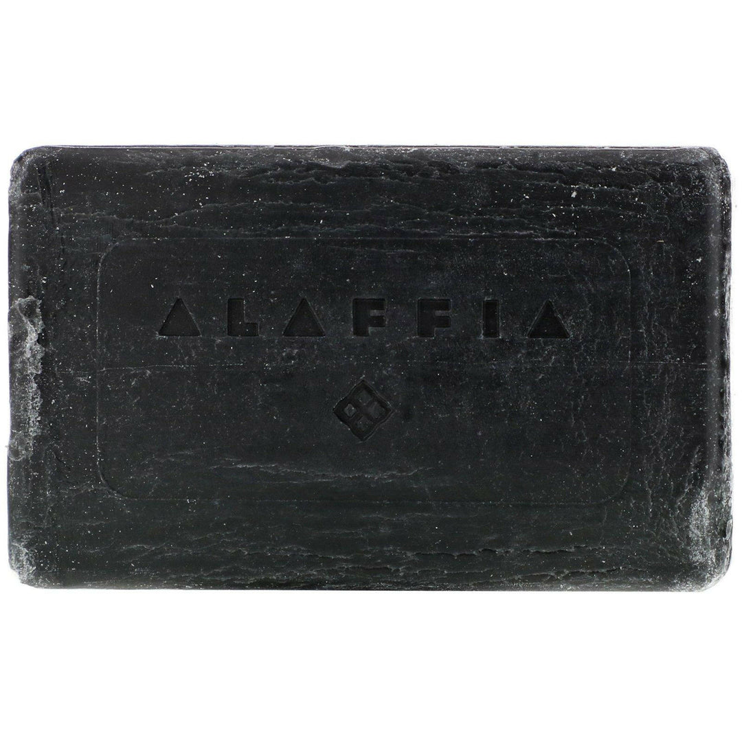 Alaffia, Authentic African Black Soap, Triple Milled Soap, Charcoal Reishi, 5 oz ( 140 g ) - HealthCentralUSA