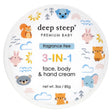 Deep Steep, Premium Baby, 3-in-1 Face, Body & Hand Cream, Fragrance Free , 3 oz (85 g) - Supply Center USA