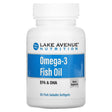 Lake Avenue Nutrition, Omega-3 Fish Oil, 1250 mg, 30 Fish Gelatin Softgels - Supply Center USA