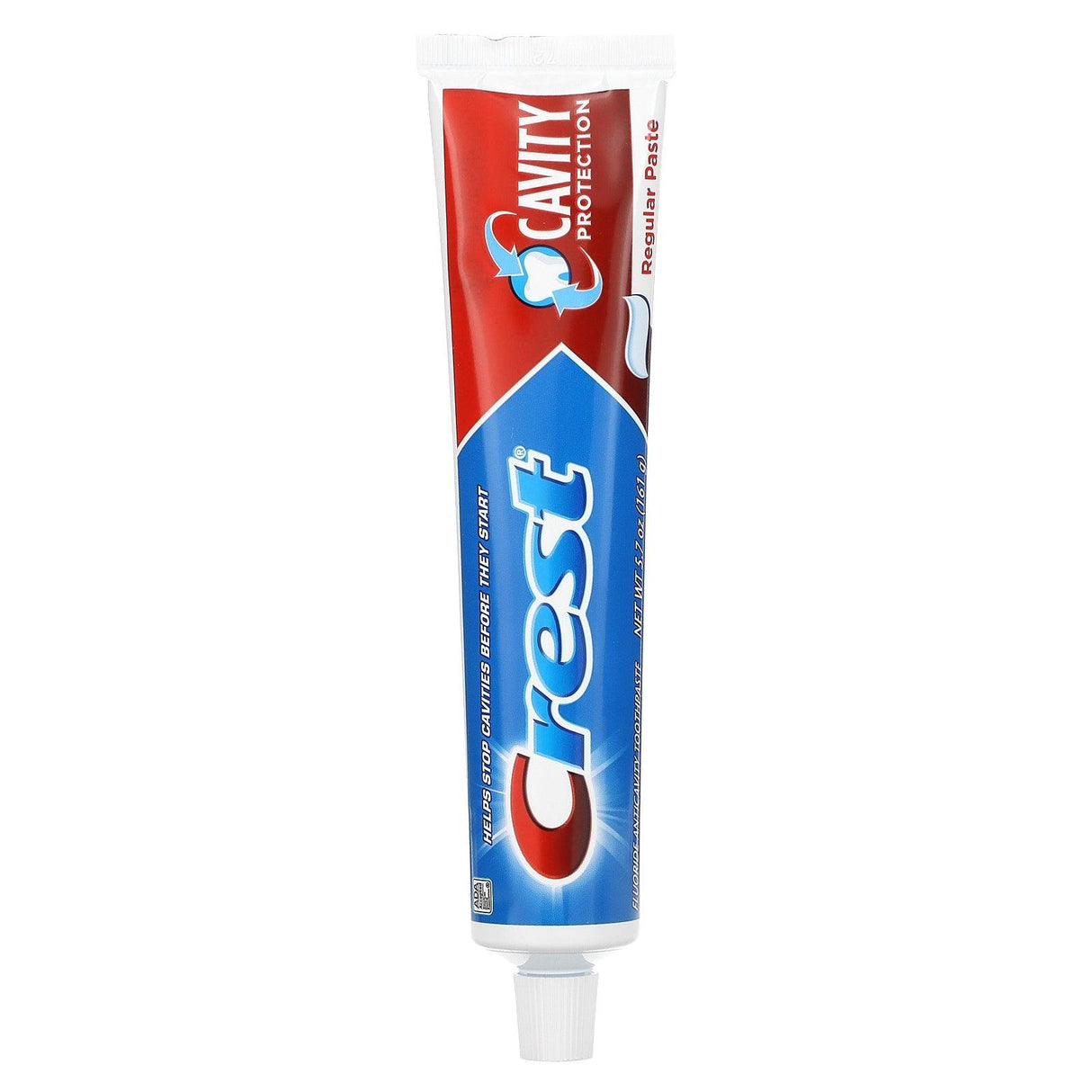 Crest, Cavity Protection, Fluoride Anticavity Toothpaste, Regular, 5.7 oz (161 g) - Supply Center USA