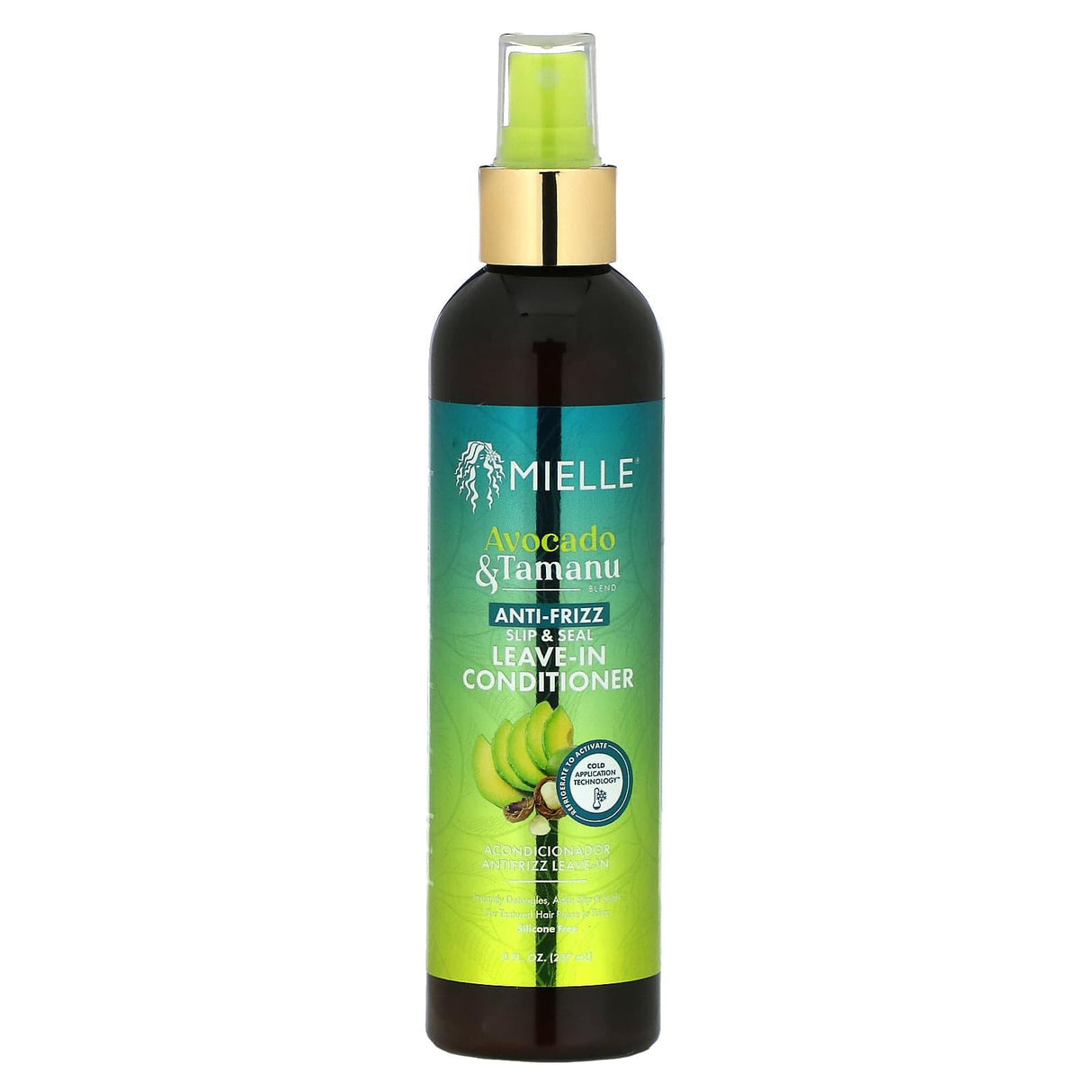 Mielle, Anti-Frizz Slip & Seal Leave-In Conditioner, Avocado & Tamanu , 8 fl oz (237 ml) - Supply Center USA