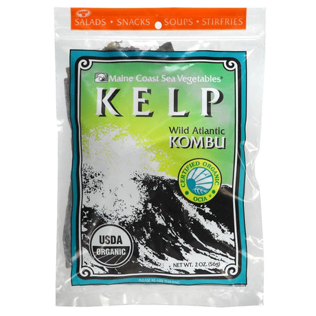 Maine Coast Sea Vegetables, Kelp, Wild Atlantic Kombu, 2 oz (56 g) - Supply Center USA